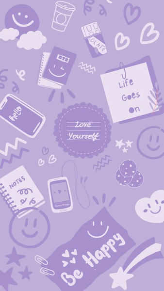 Purple Aesthetic Wallpaper - عکس برنامه موبایلی اندروید