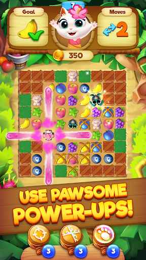 Tropicats: Tropical Match3 - Gameplay image of android game