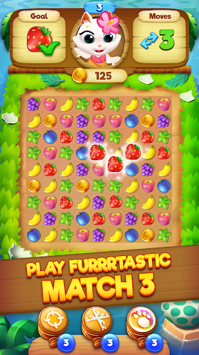 Tropicats: Tropical Match3 - Gameplay image of android game