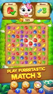 Tropicats: Tropical Match3 - Gameplay image of android game