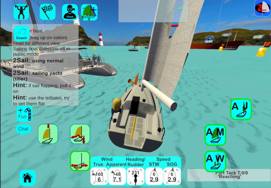 ۲Sail Sailing Simulator - عکس بازی موبایلی اندروید