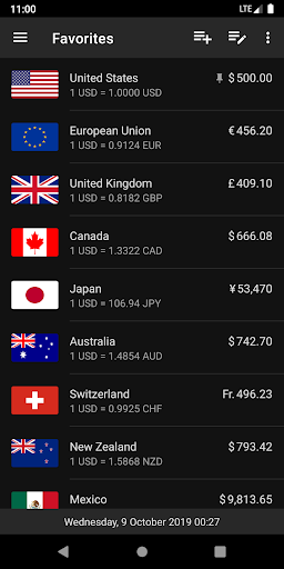 Exchange Rates - Currency Converter - عکس برنامه موبایلی اندروید