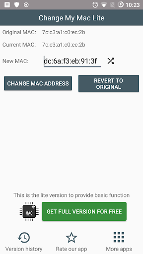 Change My Mac Lite - Image screenshot of android app