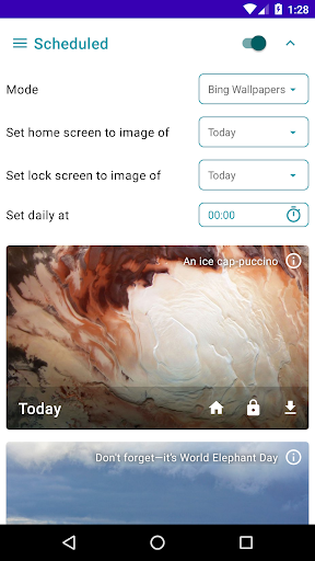 Daily Wallpapers - Auto Change - Image screenshot of android app