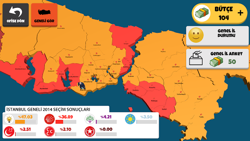 Yerel Seçim Oyunu - İstanbul - Gameplay image of android game
