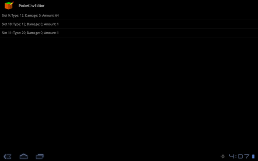PocketInvEditor - عکس برنامه موبایلی اندروید