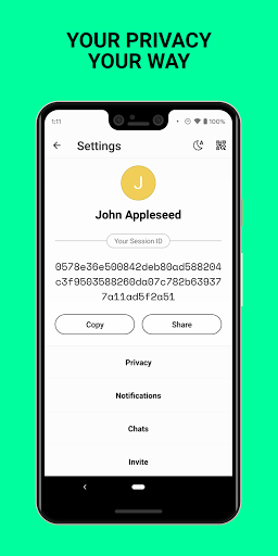 Session - پیام رسان سشن - عکس برنامه موبایلی اندروید