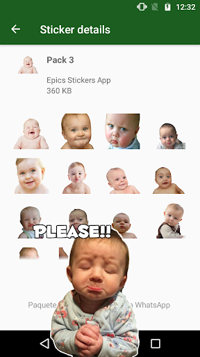 WASticker Babies Meme Funny - Image screenshot of android app