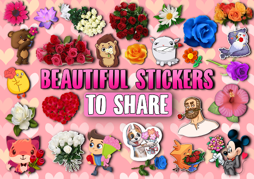 WAstickerApps Flowers and Roses Stickers - عکس برنامه موبایلی اندروید