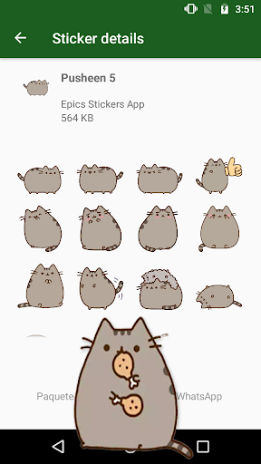 WAsticker Cats - Image screenshot of android app