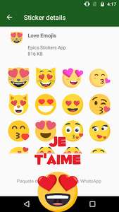 Love Stickers For WhatsApp - Emoji Gif WAStickerApps