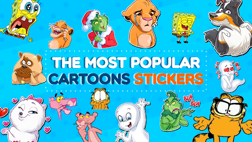 WASticker Animated Cartoons - Image screenshot of android app