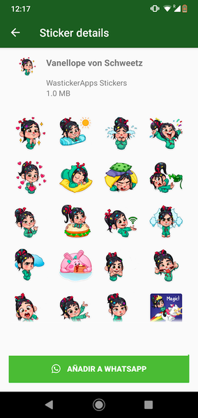 ANIMATED WAstickerApps Princess Cartoon Stickers - Image screenshot of android app