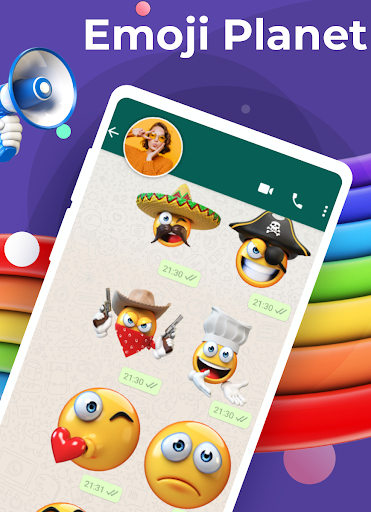 Emoji Stickers for Whatsapp - عکس برنامه موبایلی اندروید