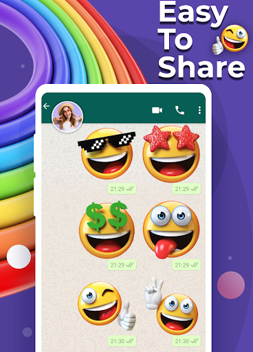 Emoji Stickers for Whatsapp - عکس برنامه موبایلی اندروید