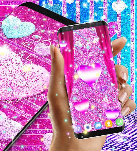 Various glitter live wallpaper - Image screenshot of android app