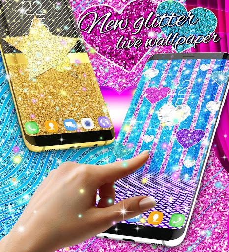 Various glitter live wallpaper - Image screenshot of android app