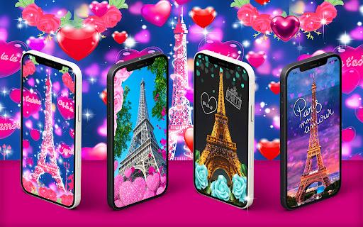 Paris love live wallpaper - Image screenshot of android app