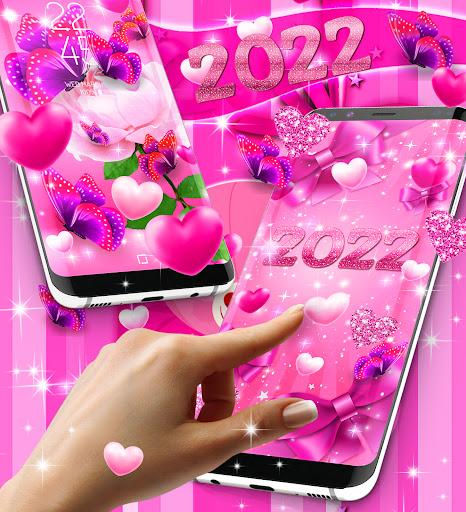 Lovely pink live wallpaper - عکس برنامه موبایلی اندروید
