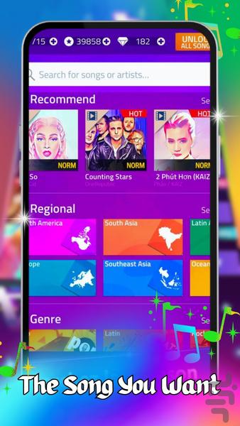 Piano Beat Tiles - عکس بازی موبایلی اندروید