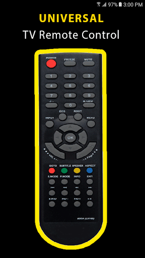 Universal Free TV Remote Control For Any LCD - Image screenshot of android app