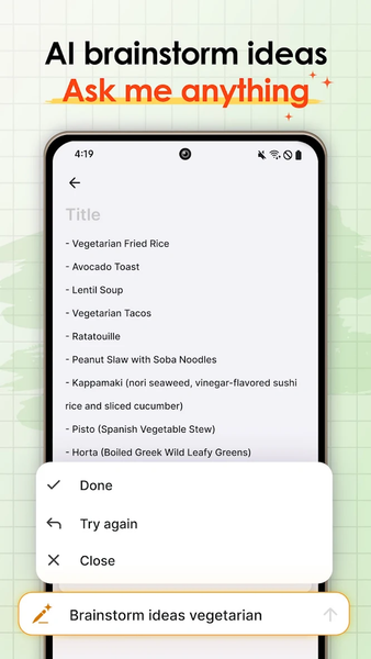 AI Notes & Transcribe Memo - عکس برنامه موبایلی اندروید