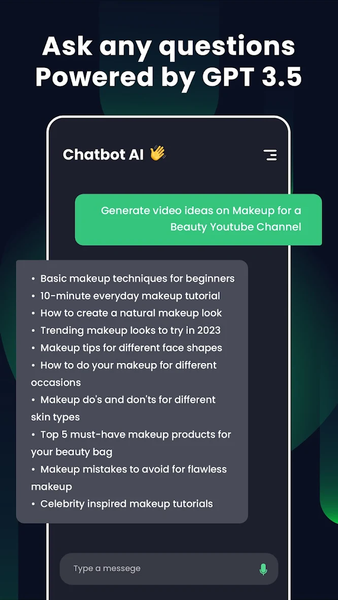 Chatbot AI - Ask and Chat AI - عکس برنامه موبایلی اندروید