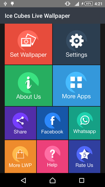 Ice Cubes Live Wallpaper - عکس برنامه موبایلی اندروید