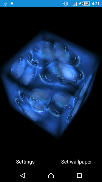 Ice Cubes Live Wallpaper - Image screenshot of android app