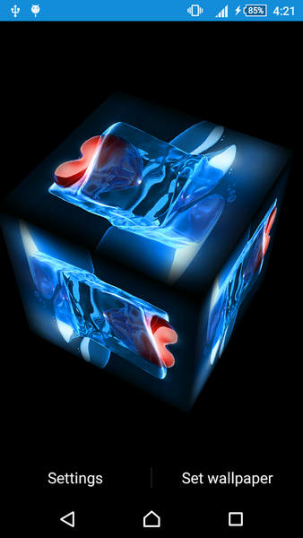 Ice Cubes Live Wallpaper - عکس برنامه موبایلی اندروید