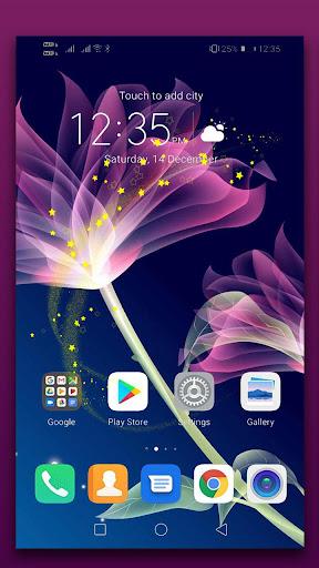 Neon Flowers Live Wallpaper - Image screenshot of android app