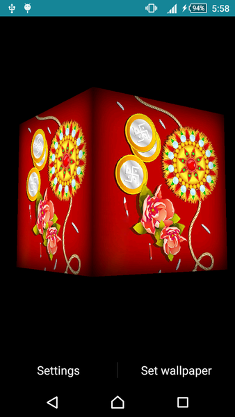 Rakhi Cube Live Wallpaper - عکس برنامه موبایلی اندروید