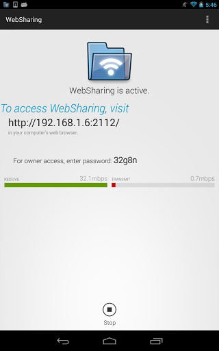 WebSharing Lite - عکس برنامه موبایلی اندروید