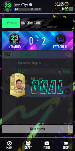 NHDFUT ۲۳ Draft & Packs - عکس بازی موبایلی اندروید