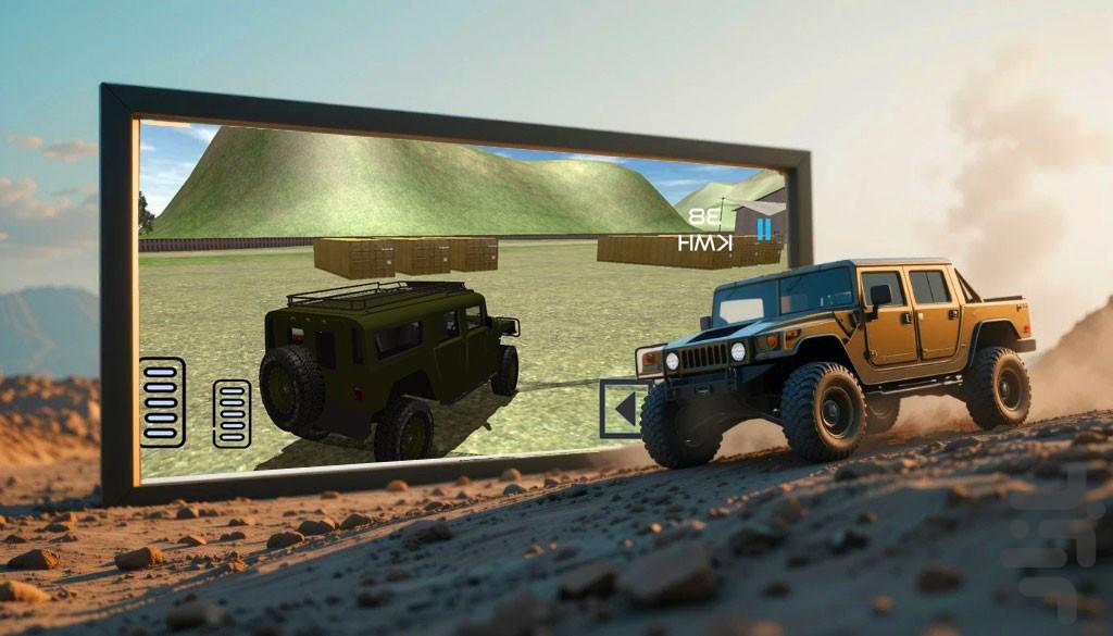 بازی ماشین آفرود | ماشین بازی - Gameplay image of android game