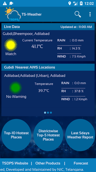 TG Weather - Image screenshot of android app