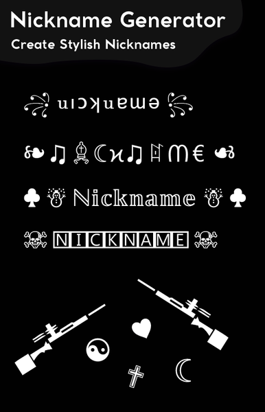 Nickname Generator: NickName - عکس برنامه موبایلی اندروید