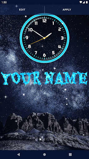 Night Sky Clock Wallpapers - عکس برنامه موبایلی اندروید