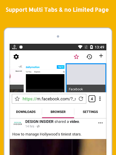Video Downloader, برنامج تنزيل - عکس برنامه موبایلی اندروید