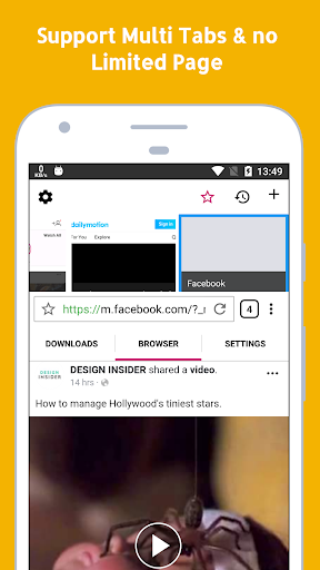 Video Downloader, برنامج تنزيل - عکس برنامه موبایلی اندروید