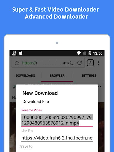 Video Downloader, برنامج تنزيل - عکس برنامه موبایلی اندروید