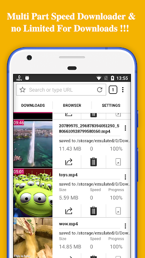 Video Downloader, برنامج تنزيل - عکس برنامه موبایلی اندروید