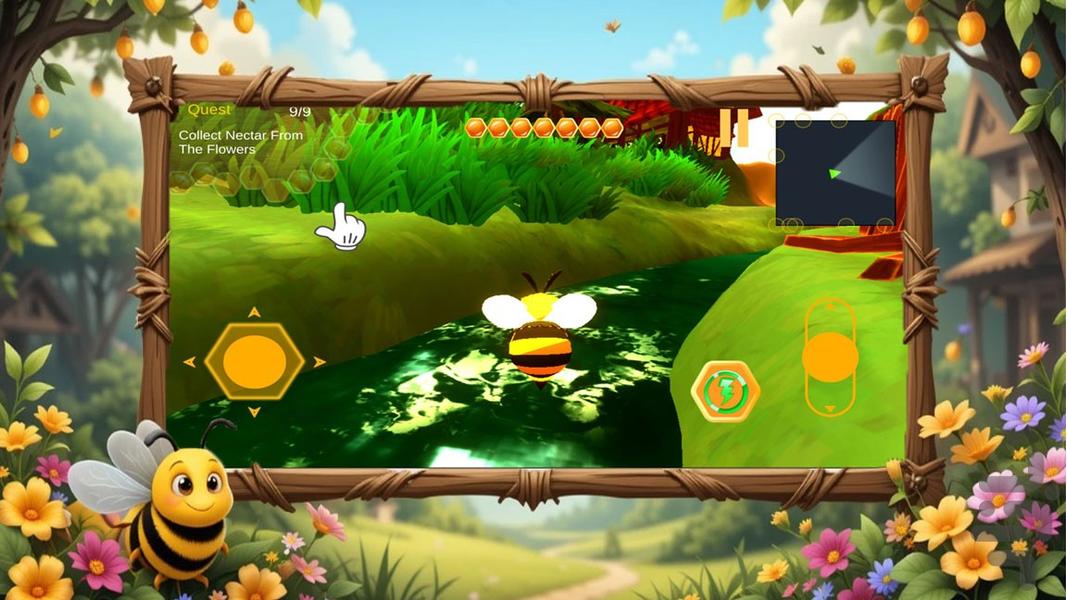 بازی زنبوری - Gameplay image of android game
