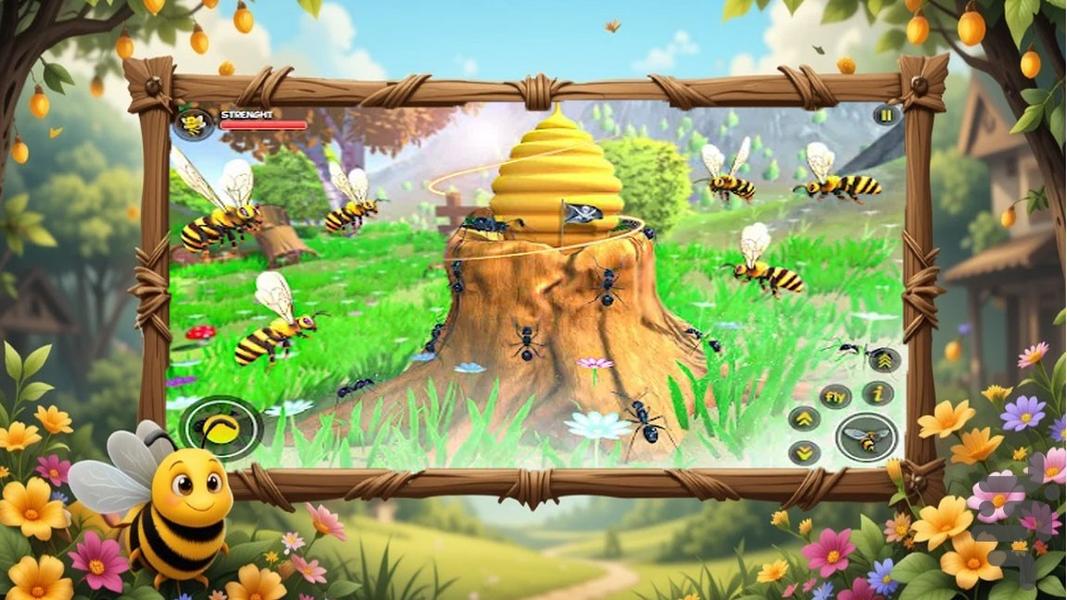 بازی زنبوری - Gameplay image of android game