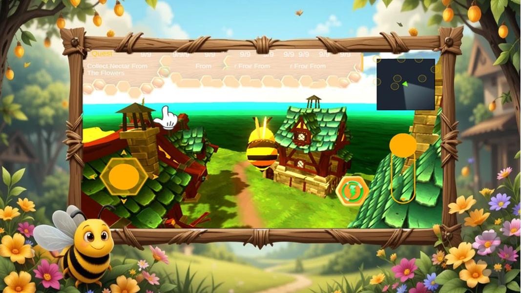 بازی زنبوری - Gameplay image of android game