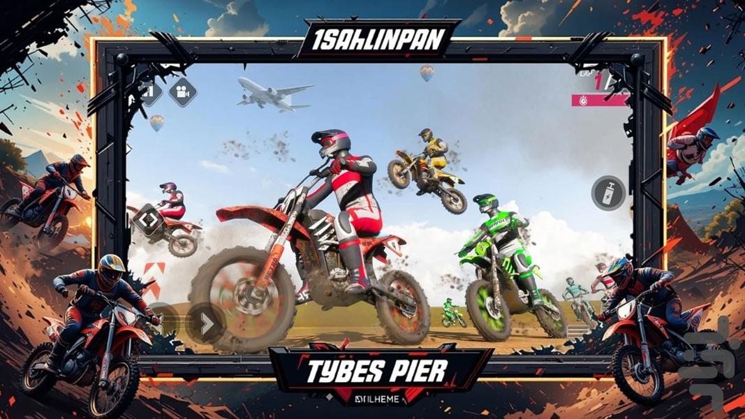 بازی موتور کراس - Gameplay image of android game