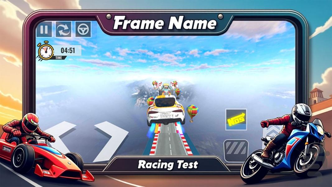 ماشین بازی مسابقه - عکس بازی موبایلی اندروید