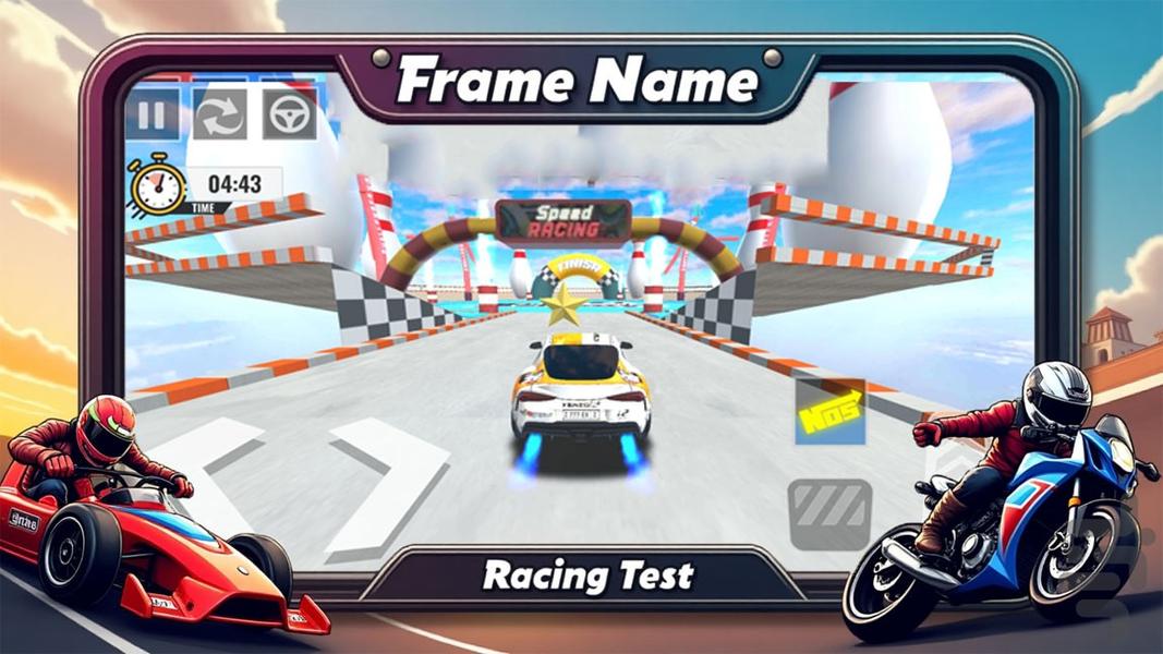 ماشین بازی مسابقه - عکس بازی موبایلی اندروید