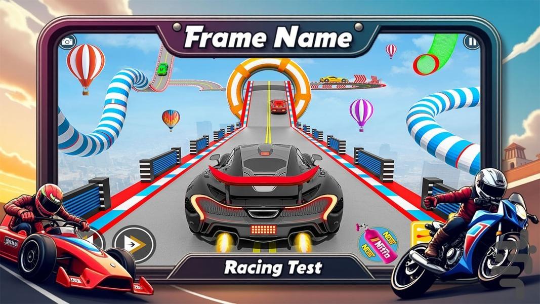 ماشین بازی مسابقه - Gameplay image of android game