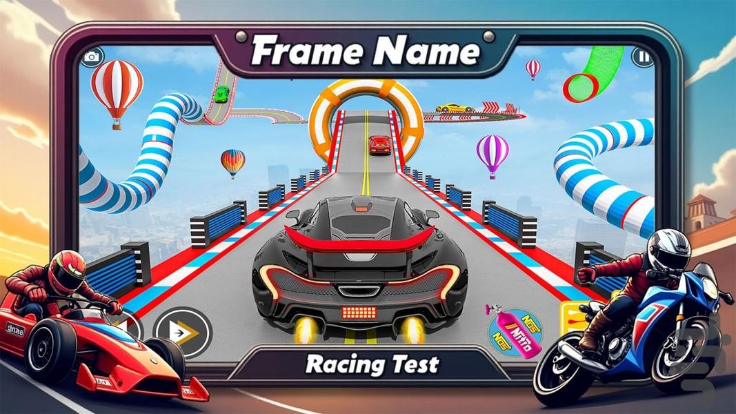 ماشین بازی مسابقه - Gameplay image of android game